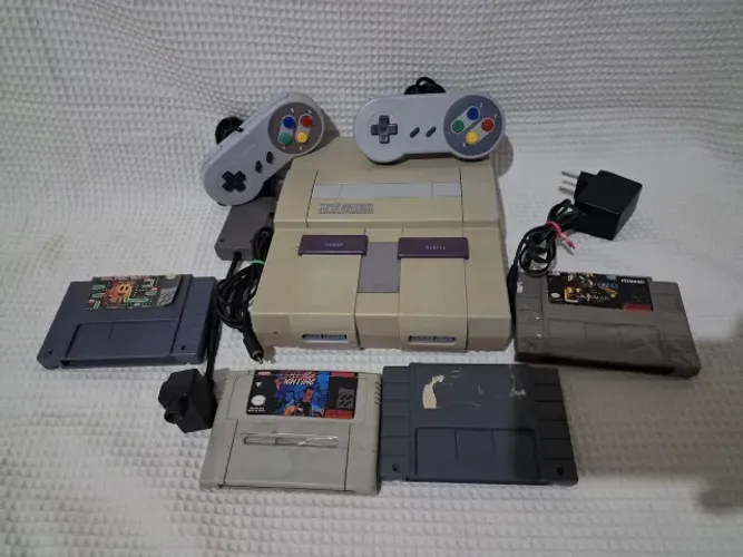 super nintendo fat snes fat americano completo