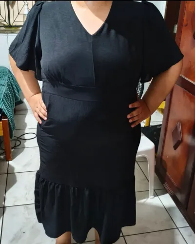 Vestido Preto Plus Size
