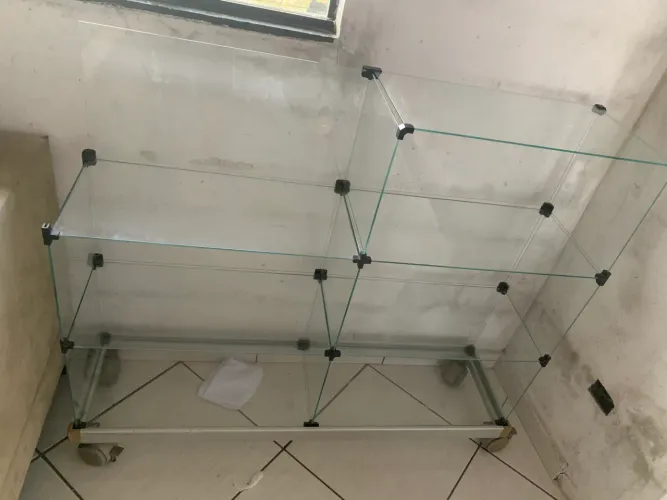 Expositor/vitrine de vidro