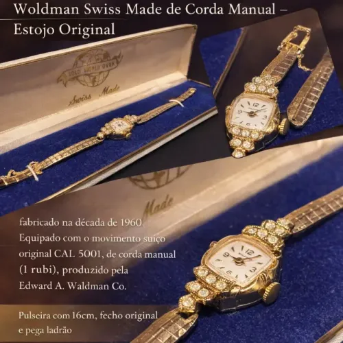 Relógio Feminino Vintage Woldman