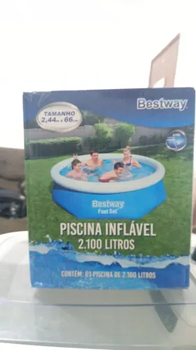 Piscina Inflável Bestway 2.100 Litros (Nova na Caixa) - 2,44m x 66cm