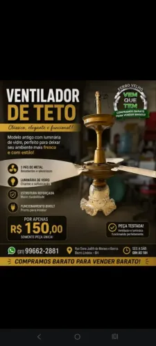 Ventilador de teto