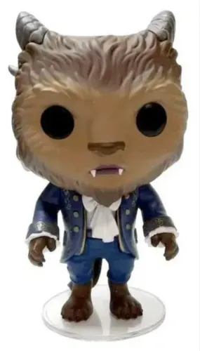 Este é um boneco Funko Pop! da personagem Fera do filme A Bela e a Fera.