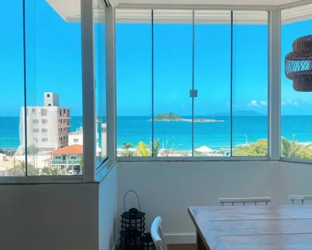 Vista mar na Praia de Palmas - Governador Celso Ramos/SC.
