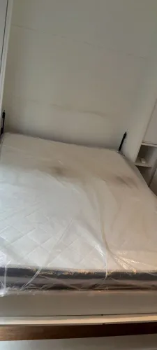 Colchão Paris Viúva Molas Ensacadas Pocket Marrom Semi Novo
