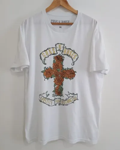 PROMOÇÃO ATÉ 31/07 - Camiseta Guns N Roses - Roses Cross<br>