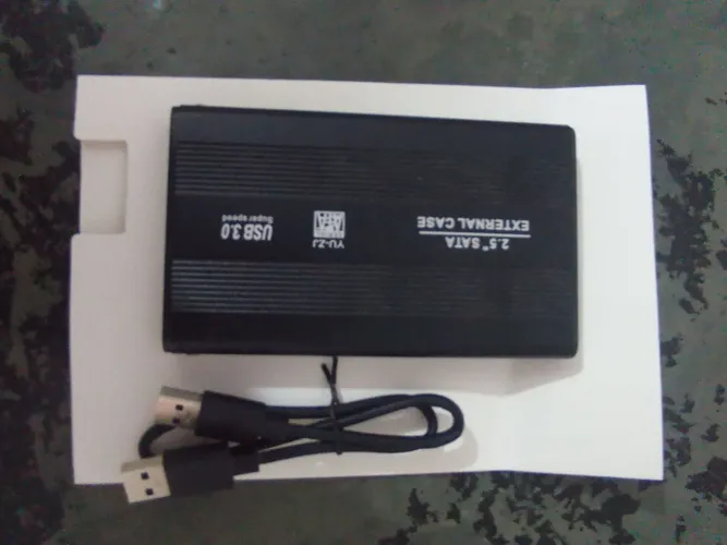 case externo USB 3.0 para HD/SSD SATA de 2.5 polegadas.