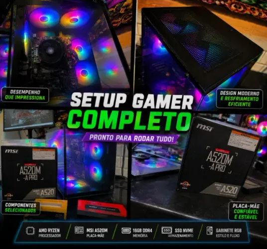 PC Gamer descomplicado novo com nota e garantia somos loja