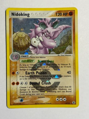 Nidoking (8/112) reverse holo carta Pokémon