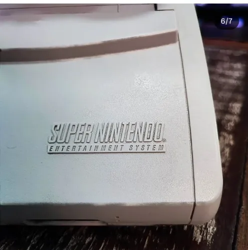 Super Nintendo (baby)com 1 controle+fonte original+1 cartucho+cabo RF