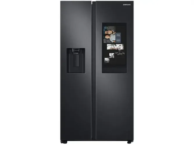 Geladeira/Refrigerador Samsung Smart Side by Side Black Inox 608L Family Hub RS58T5561