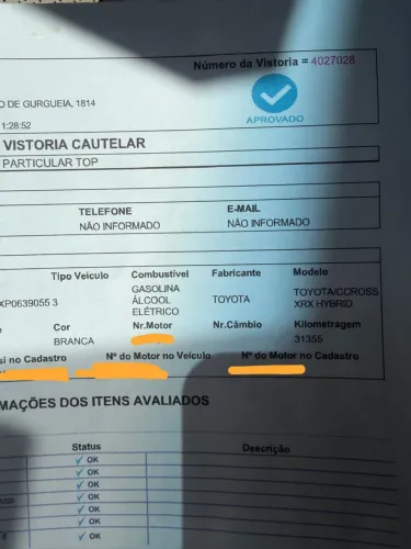 Toyota Corolla Cross XRX 1.8 16V Aut.(híbrido) 2023