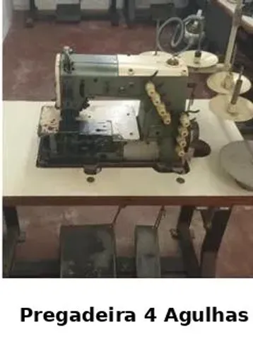 Máquina de Pregar cós de 4 Agulhas Juki (TRIFÁSICA)