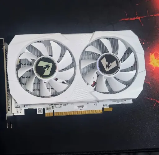 PLACA DE VÍDEO - RX 580 BRANCA - MAXSUN