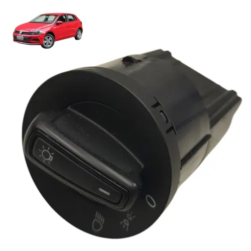 Chave comando luz farol VW Polo virtus 2018 2019 2020 2021