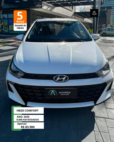 Hyundai HB20 Comfort 1.0 Flex 12V Mec. 2026