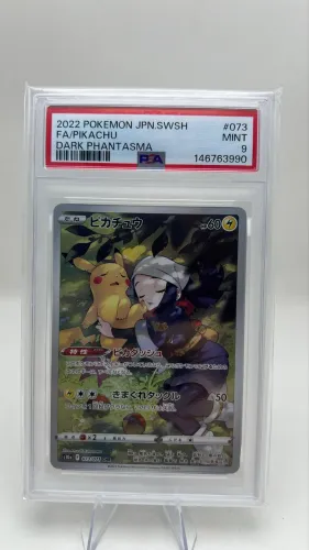 Carta Pokémon Pikachu com Akari 073/071 CHR Japonesa PSA 9