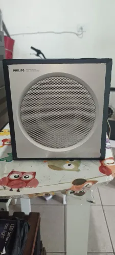 SUBWOOFER PASSIVO PHILIPS COM 100 WATTS RMS DE POTÊNCIA. 