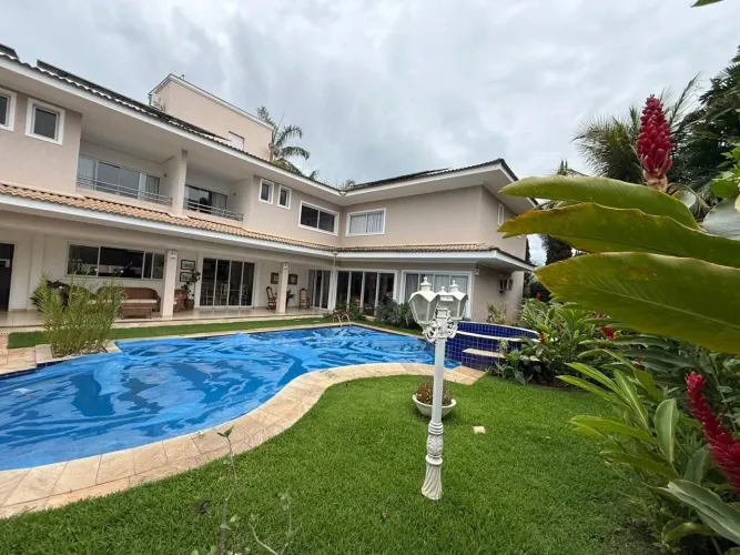Residencial Aldeia do Vale - Sobrado clássico mobiliado 5 suítes para Aluguel/Locação no C