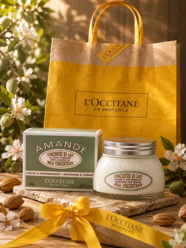Loção firmadora corporal Amande L?Occitane
