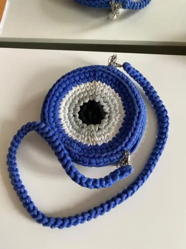 Bolsa Olho Grego crochê