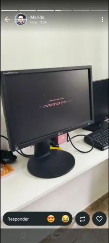 Vendo tela de pc funcionando perfeitamente