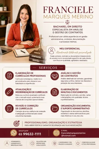 Elaboração de Currículos Profissionais e Análise de Contratos | Atendimento Personalizado