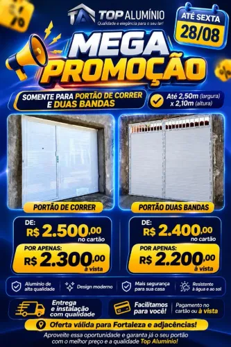 Portão de garagem SEM ENTRADA