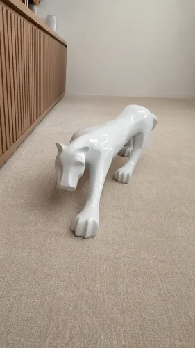 OBRA DE ARTE PANTERA BRANCA