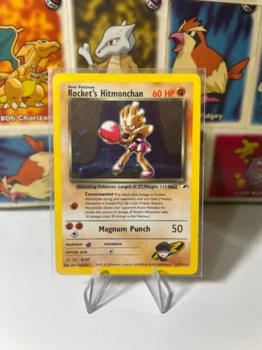 Rocket's Hitmonchan (11/132) - Carta Pokémon Muito Rara e Antiga