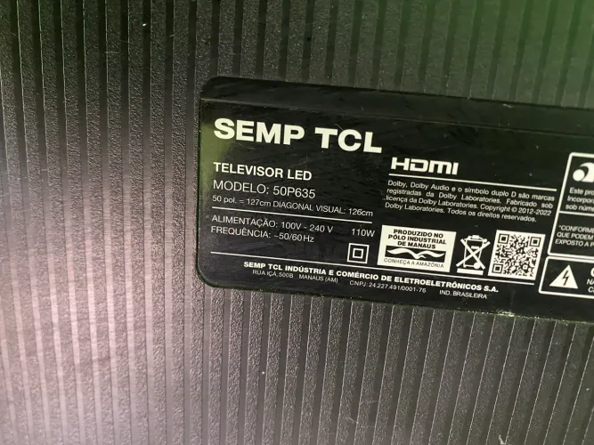 Tv TCL 50 polegadas Android Bluetooth 