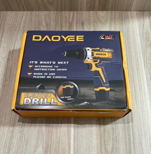 Furadeira e Parafusadeira Daoyee 12V com Bateria e Acessórios