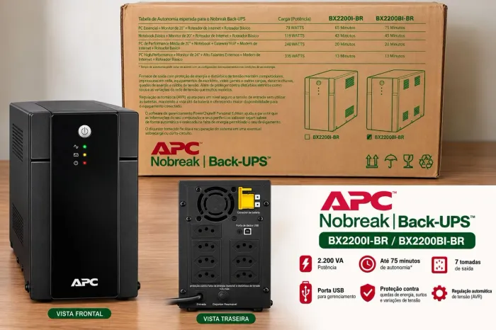 Nobreak APC Back-UPS 2.200 VA