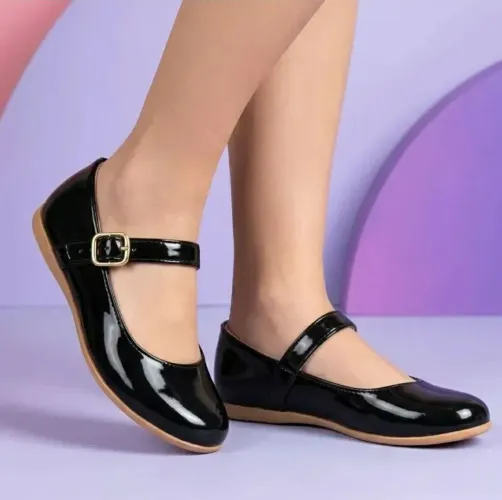 Sapato boneca Mary Jane preto novo tamanho 33/34