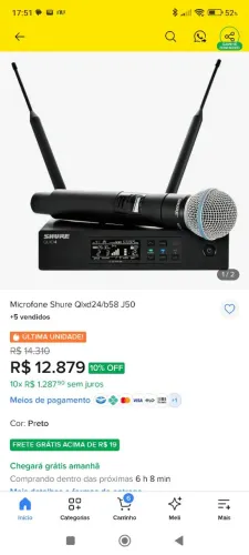 Microfone shure