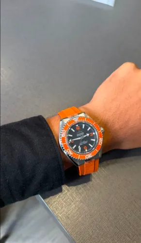 Omega Planet Ocean (Orange) (Qualidade Super)