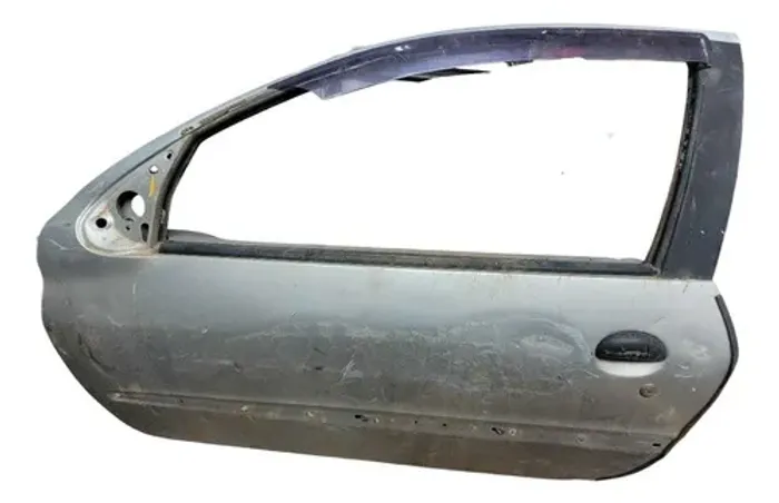 Porta Dianteira Esquerda Peugeot 206 2004 Dianteira Direita Cinza
