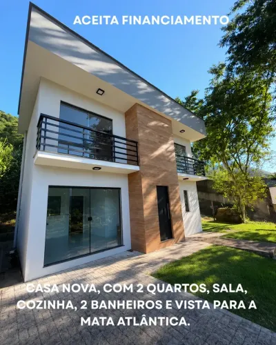 Casa Nova em Boca do Mato | Vista para Mata Atlântica e Próxima às Cachoeiras