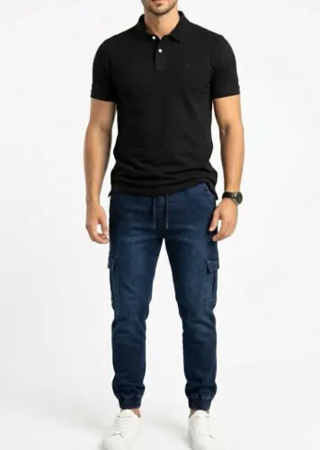 Kit Calça Jogger Cargo e Camisa Polo
