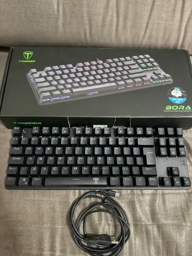 Teclado Gamer Mecânico T-dagger Tgk-315-bl Bora Rgb