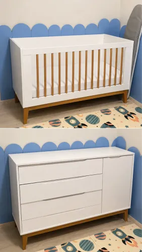 Berço e cômoda