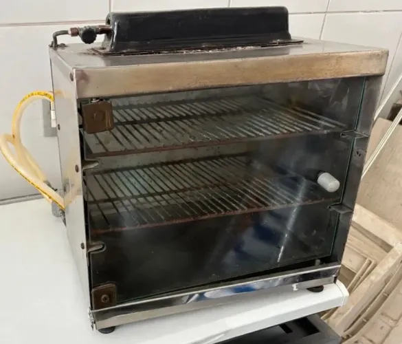 Forno de Pizza a gás em Inox