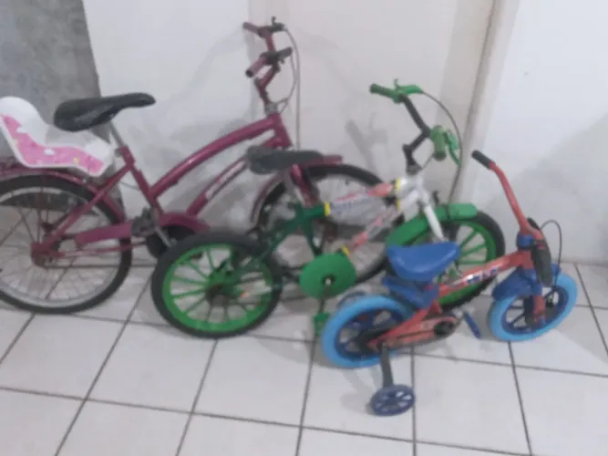 03( tres) Bikes infantis ver descrição completa