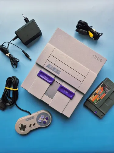 Super Nintendo Gradiente Completo (SNES) + Controle Original + Jogo Incluso