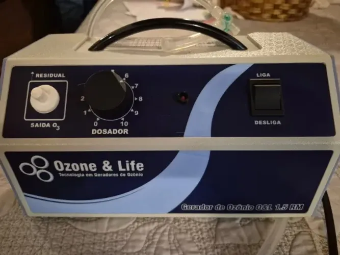Gerador de ozônio, Ozone & Life 1,5 RM, bivolt para ozonioterapia com cilindro de oxigênio
