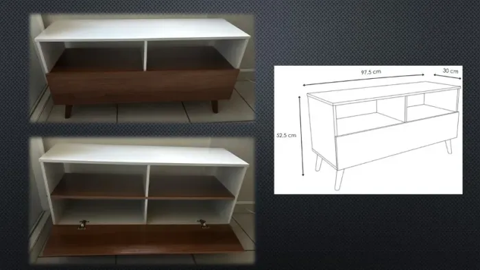 Rack/Aparador de bancada - 97,5x30x52,5 cm