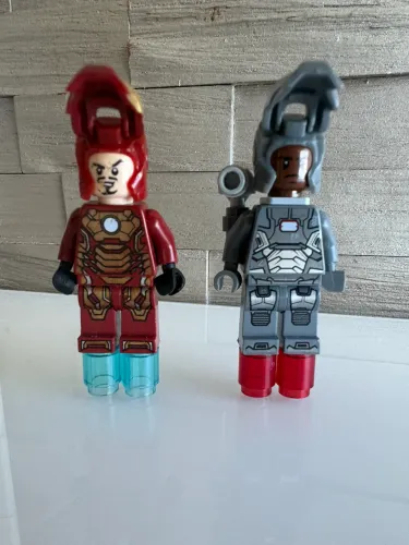 Iron Man e War Machine - Lego Minifiguras - Preços na descrição