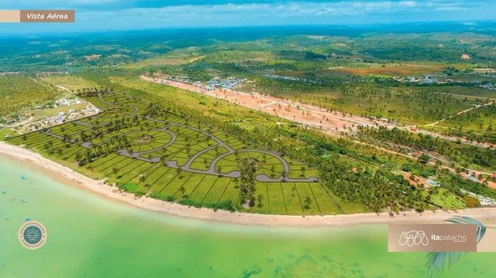 Lote beira-mar de 732m² em condomínio localizado na Praia do Patacho