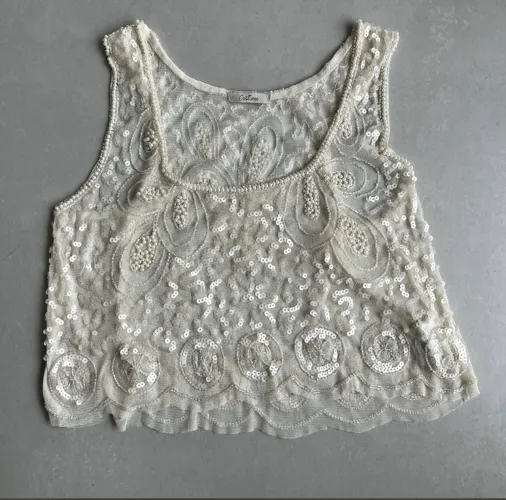 Cropped Costume com pedrarias  - M