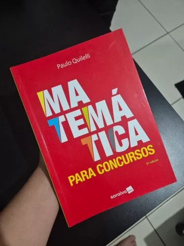 Livro Matemática Para Concursos - Paulo Quilelli 2 Edição (Novo)